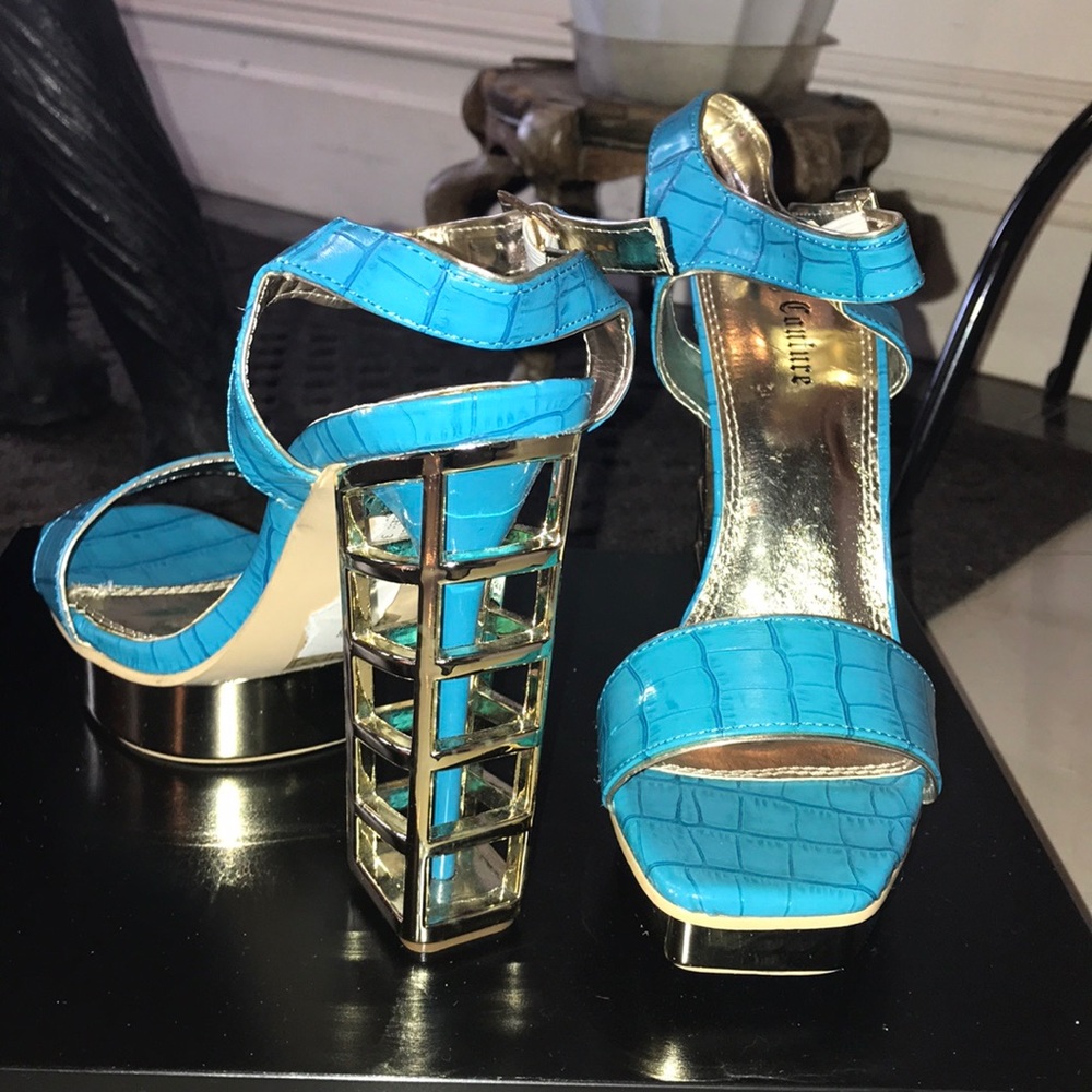 Cage Style Lady Couture Heels